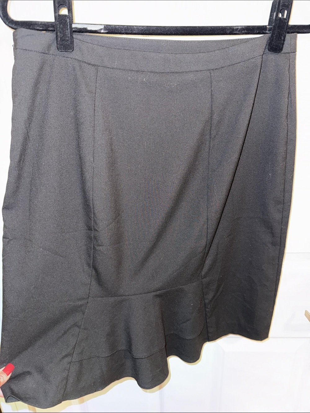 Black Women’s Stretch Pencil Skirt - Picture 2 of 7